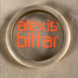 Alexis Bittar gold Lucite bangle
